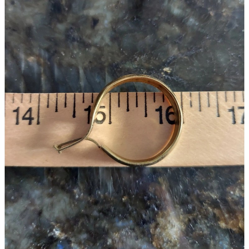 Kirsch Vintage Kirsch 1" Brass Clip-On Cafe Curtain Rings No.