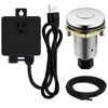 SINKINGDOM Garbage Disposal SinkTop Air Switch Kit with Stainless Steel