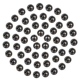 MUUNN 150pcs Tungsten Slotted Beads,12 Colors/13 Sizes Tungsten Beads Heads Slotted Fly Tying Materials（Black,2.0mm