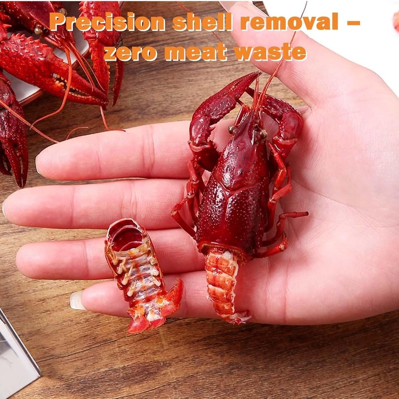 Stainless Steel Crawfish Peeler Tool, Shell Cracker and Tail Remover,