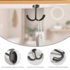 RFORPLY 6 Pcs Zinc Alloy Under Cabinet Hooks,Double Prong Drop