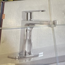 Allen Roth Kameron Bathroom Sink Faucet 1 Handle Single Drain Deck Plate Durable