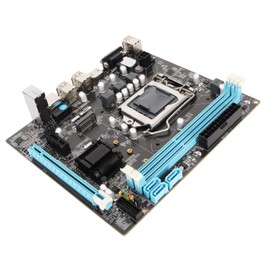 ciciglow Micro ATX Motherboard for LGA1155 Socket Dual Channel DDR3 M.2 NVMe NGFF 3 Phase Power Supply HD VGA Output