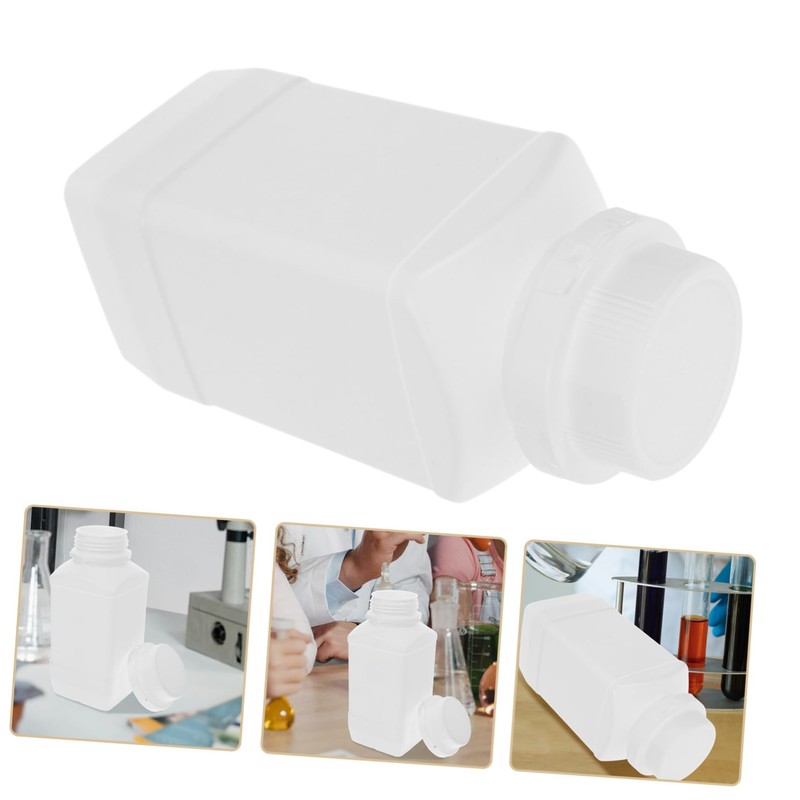 ABOOFAN 2pcs Wide Mouth Reagent Storage Bottle Sturdy Pe Chemical