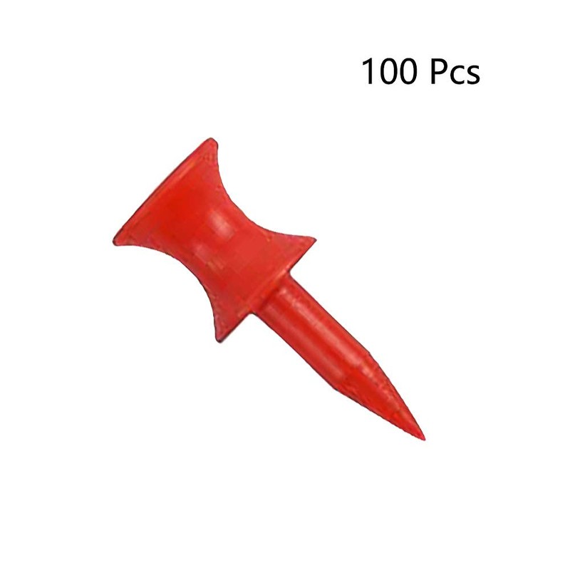 Zivisk Red Golf Tees Plastic 32MM 100 Count Small Castle