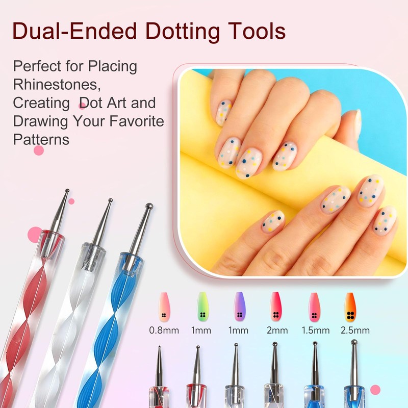 65Pcs Professional Nail Art Tools Set Premium Nail brushes &