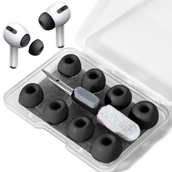 YOKRWO 4-Pair Replacement Ear Tips for AirPods Pro & AirPods