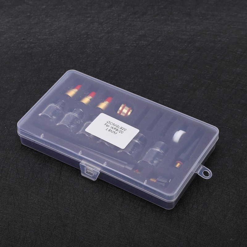 Welding Torch Accessories Kit Glass Cup Nozzle Tungsten Clamp Kit