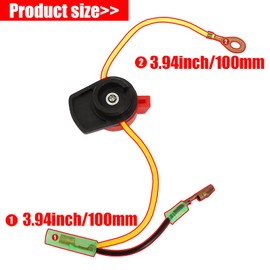 YOFMOO On/Off Engine Stop Kill Switch Control for GX110 GX120 GX160 GX200 GX240 GX270 GX340 GX390 ED1000 EZ1400 EG1400 EG1000 EZ2500 EZ3500 EZ5000 WT30XK4 WT40XK3 CC4033 26A-BPH3710 Engine