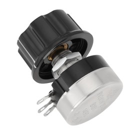 Be In Your Mind 1pcs RV24YN20S B101 100 ohm Carbon Film Potentiometer 3 Soldering Terminals Wire Wound Potentiometer with A03 Knob for Speed Control Inverters