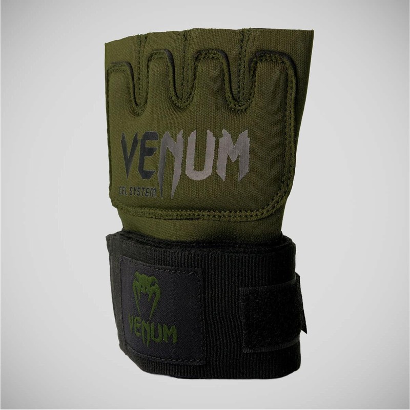 Venum Men's Kontact Gel Glove Wraps, Khaki/Black, S
