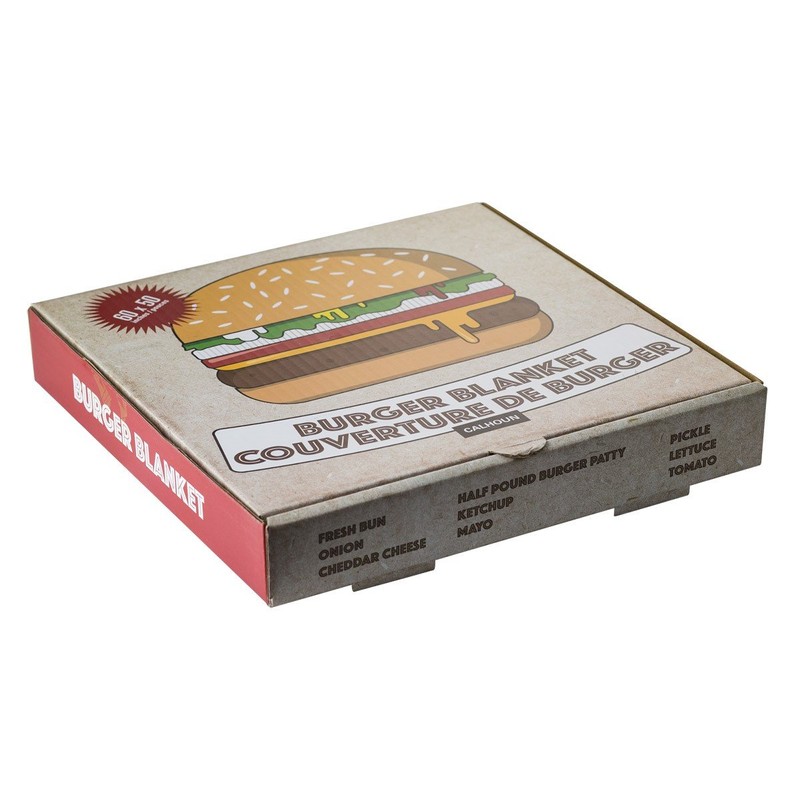 Ultra-Realistic Lightweight Novelty Decorative Throw Food Blanket (Hamburger)