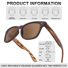 LADEESSE 3 Pack Reading Sunglasses for Men, UV400 Sun Readers Glasses Spring Hinge Outdoor Sunglasses +1.00