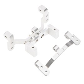 Vgoohobby Metal Tie Rod Pull Rod Base Seat with Servo Bracket Fixed Mount for MN Model D90 D91 D96 D99 MN90 MN99S 1/12 RC Car (Silver)