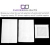 CleverDelights Heavyweight 20" White Hemstitch Dinner Napkins - 4 Pack