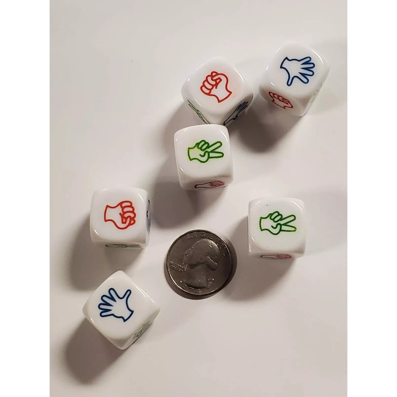 5 Pack ROCK PAPER SCISSORS Shoot Dice Liar's Bar Rochambeau