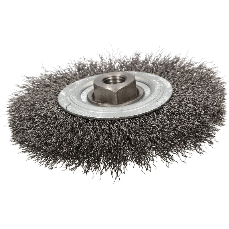 KOTARBAU® Disc Brush 120 mm with M14 Thread Corrugated Steel