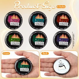 Vesici 48 Pcs Nurse Gift Bulk Dumpster Fire Magnetic Bottle Openers, Funny Employee Appreciation Thank You Gift for Coworker, Teacher, Office Staff, Workplace Party Favor, Emotional Support Team