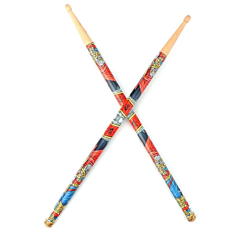 Ogdni 1 Pair Drum Sticks Chinese Style Hickory Drumsticks for