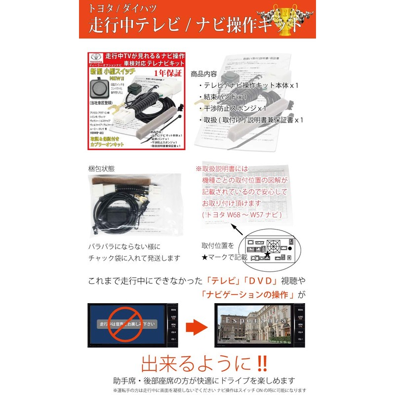 Esperanza NSZN-Z68T NSZT-Y68T NSCN-W68T NSCN-W68T Navigation Kit with Installation Instruction