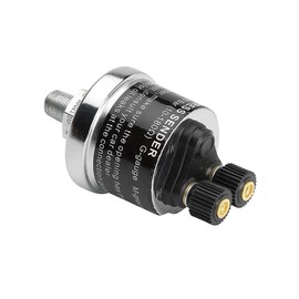 GlowShift Replacement 2 Post 100 PSI Fuel Pressure Gauge Sensor Sending Unit 1/8-27 NPT Thread