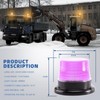 1-Pcs Purple LED Beacon Lights for Funeral Escort Truck Vehicles