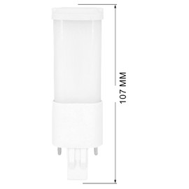 YinzPlus 2 Pcs Per Pack 5 Years Warranty GX23 LED Bulb 4.21 Inch AC 120V and 277V Beam Angle 360 Degree 3 Watt 300 Lumen Warm White 3000K PLS Lamp LED Compact Bulb GX23 CFL LED Tube Light