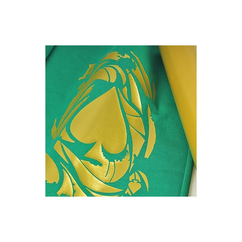 Iron-On Golden Vinyl Rolls - 12" x 8ft Glossy HTV