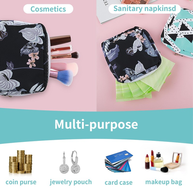 cobee Sanitary Napkins Storage Bag, Pack of 2 Tampons Storage