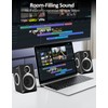 cinnkeyi Computer Speakers, 2.0 Speakers for PC or Laptop, 3.5mm