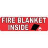StickerTalk Fire Blanket Inside Vinyl Sticker, 10 inches by 3