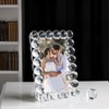SAAEH SWWH 5x7 Clear Bubble Crystal Picture Frame,with 24 Clear