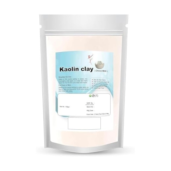 JP Kaolin Clay Powder, for Face, Body & Hairs, 100