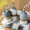 Cormomu Ceramic Soap Dispenser Set(2 Pack) – Hand Soap, Dish