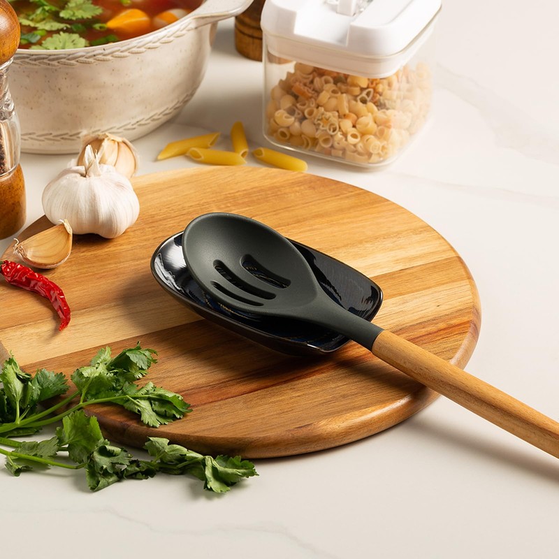 Ceremic Spoon Rest for Stove Top, Spoon Holder for Kitchen