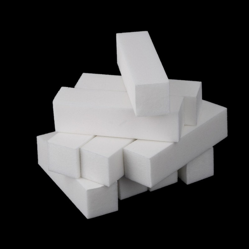 Anself Pack of 10 White Buffer Sanding Blocks Polishing Block