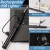 Electric Arc Flexible Neck Long Lighter,Retractable Length 11.4in to 27.55in,Rechargeable