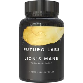 Lion’s Mane Mushroom Capsules – 1500mg High Strength Brain Supplement – 50% Polyphenols – Nootropic Cognitive Support – 120 Vegan Capsules | 4-Month Supply | UK-Made by Futuro Labs