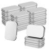 JOIKIT 20Pcs Rectangular Metal Empty Hinged Tins, 9.5 x 6