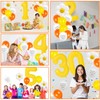 VUCDXOP 13pcs Yellow 5th Birthday Balloons Set - Large Foil
