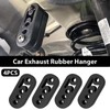 Alrens 4PCS Universal Exhaust Hanger, 4 Holes Adjustable Rubber Exhaust