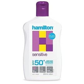 Hamilton Sensitive Lotion with SPF50+ 265 ml