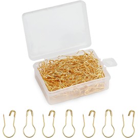 Metal Knitting Pins Metal Gourd Safety Pins Clothing Tag Pins Bulb Pin Bead Needles,250 Pcs Metal Gourd Safety Pins Small Wire Pins Craft Bulb Pin Clothing Tag Pins Clothing Tag Pins Bulb Pin,Golden