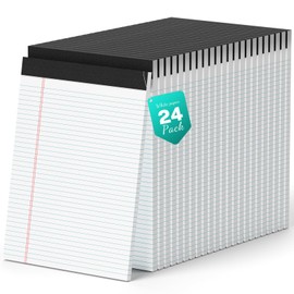 AILZFEI 720 Sheets Legal Pads 8.5 x 11 College Ruled White Paper Note Pads 24 Pack Clear Print Writing Pads 8x11 Legal Pads Narrow Ruled Pads of Paper
