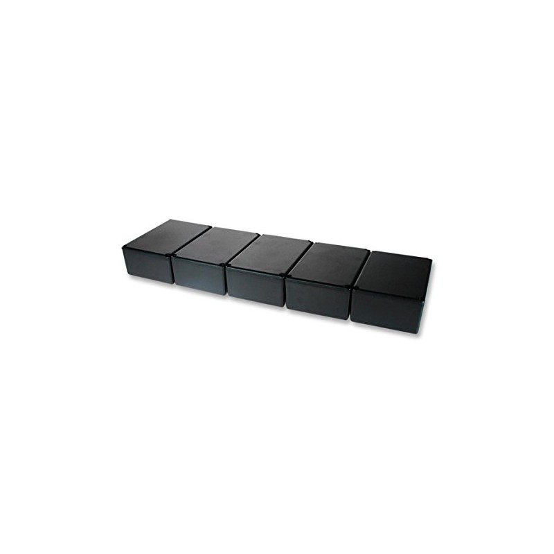 POTTING BOX & LID, X 5, BLK, 74X50X28MM | PLASTIC