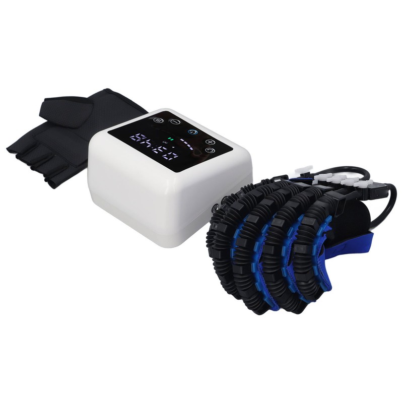 Hand Function Training Glove Rechargeable Hot Compress 3 Modes 9