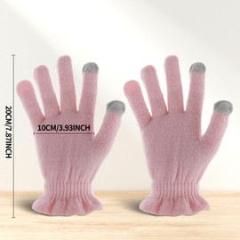2 Pairs Cotton Moisturizing Gloves Day and Night, Touchscreen Fingertips Dry Hands Moisturizing Gloves for Women & Men Reusable for Sleeping Eczema