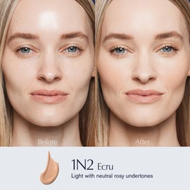 Estée Lauder Double Wear Stay-in-Place 24-Hour Long-Wear Matte Foundation Makeup | Original Formula 1 Fl Oz, 1N2 Ecru