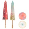 Baluue 2Pcs Unique Japanese Decorative Umbrella Classic Paper Parasol for