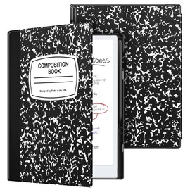 Fintie Case for 11.8" Remarkable Paper Pro Color Tablet 2024 Released, Slim Lightweight Hard Back Shell Book Folio Cover with Pen Holder Auto Wake/Sleep for Remarkable Paper Pro, Composition Book